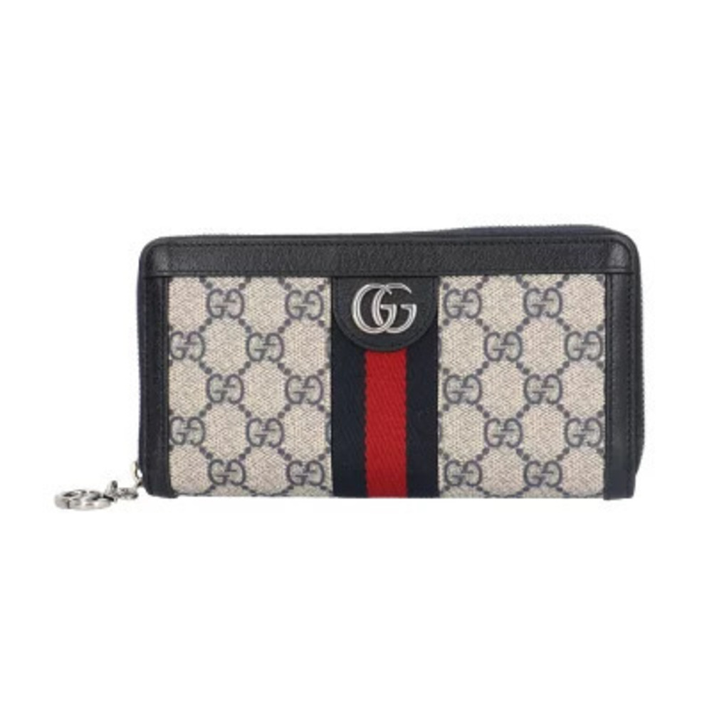 Gucci GG Zip Around Wallet Ophidia Long Supreme Canvas